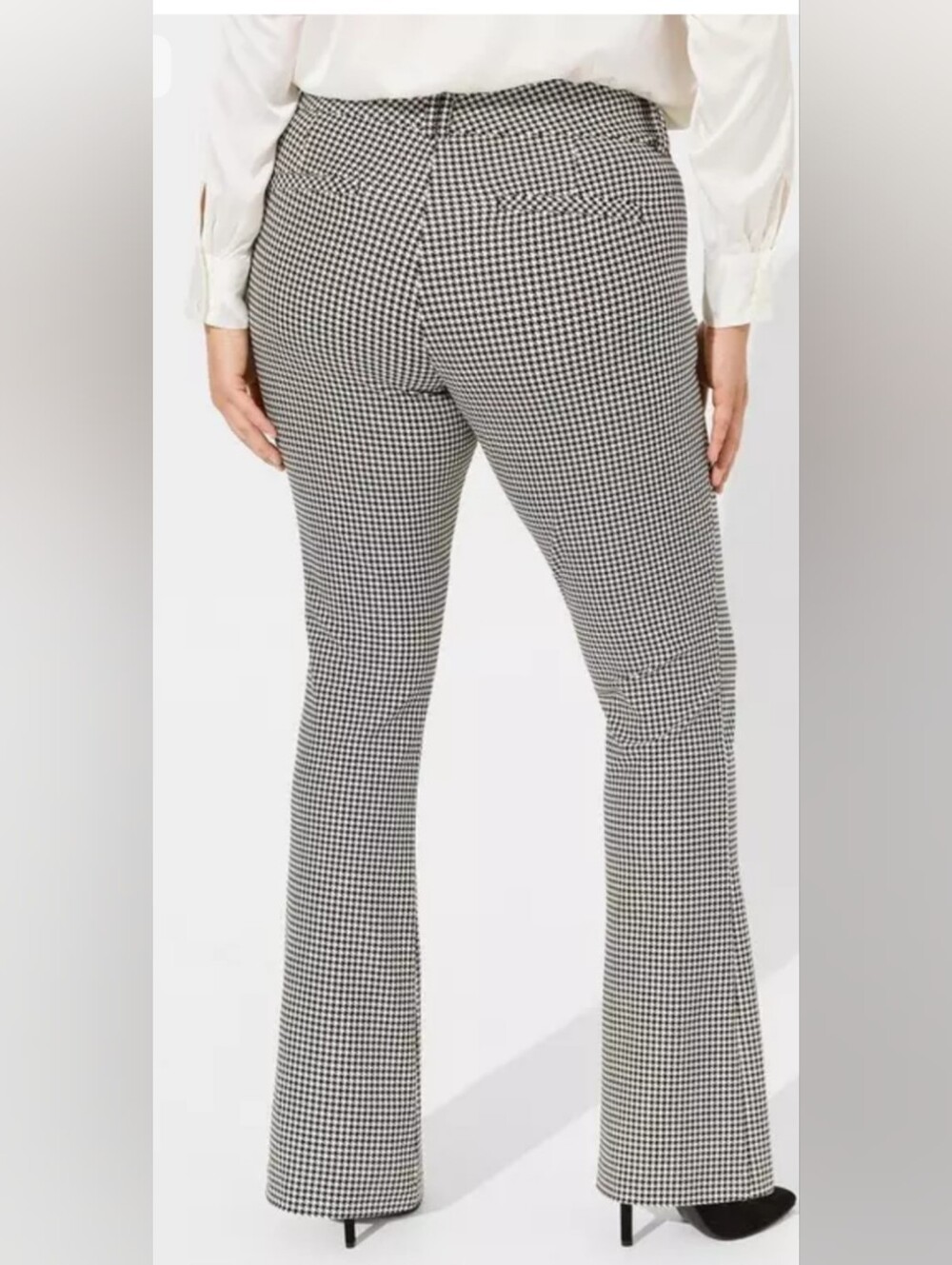 Torrid Studio Houndstooth Trouser Bootcut Ponte Pants Size 18R - Picture 3 of 6